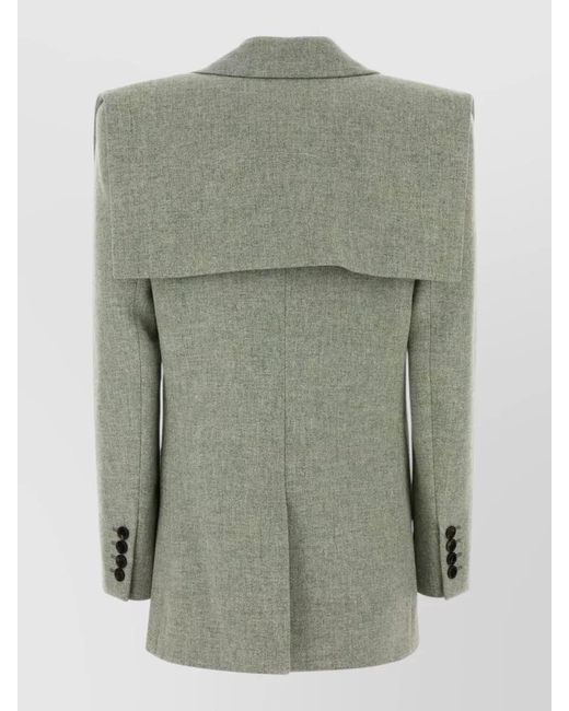 Chloé Green Single Breasted Wool Blazer
