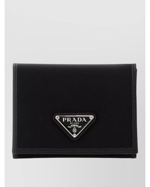 Prada Black Fabric Wallet for men