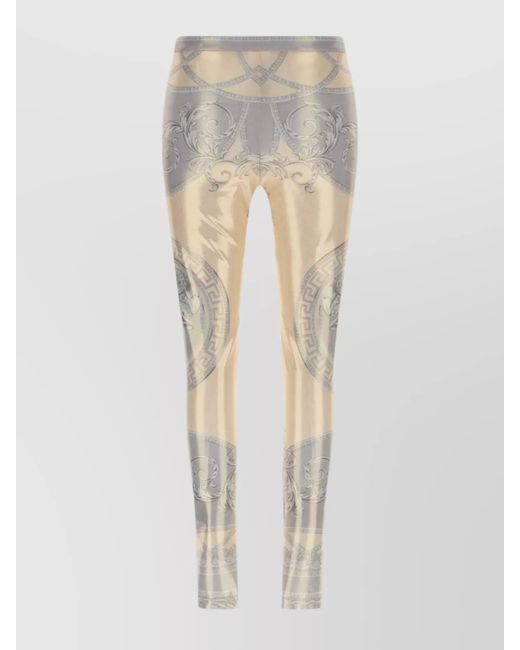Versace White La Coupe Des Dieux Leggings