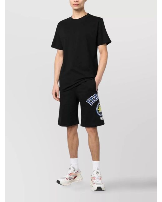 Gcds Black Cotton Three-Pack T-Shirt for men