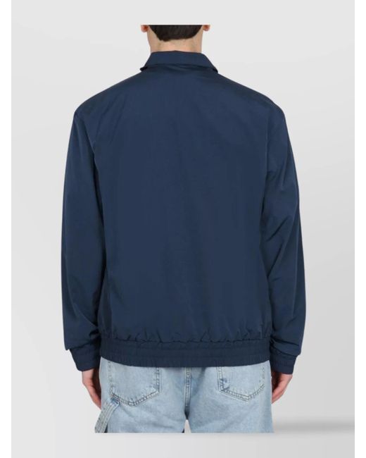 Drole de Monsieur Blue High Neck Sport Jacket for men