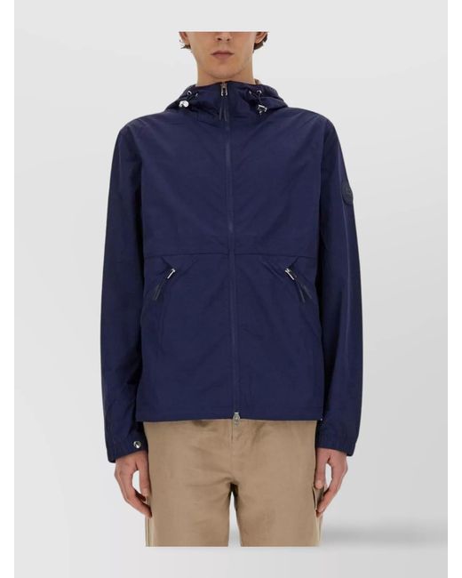 Woolrich Blue Hooded Jacket for men