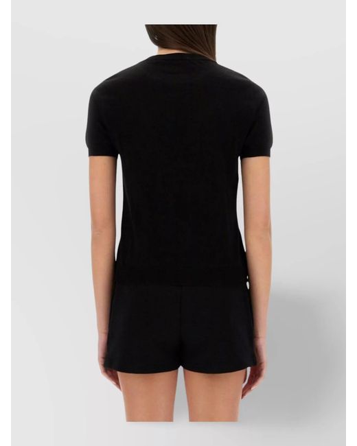 Moschino Black Cotton Knitted Sweater