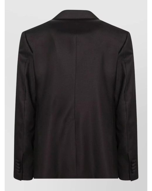 Dolce & Gabbana Black Singlebreasted Wool Jacket for men