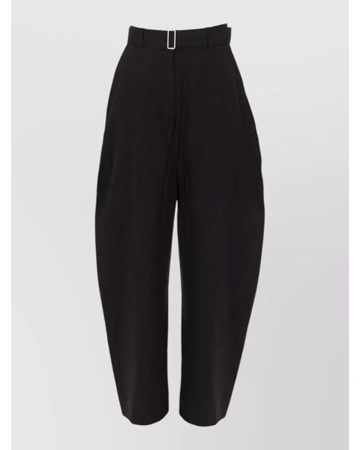 Studio Nicholson Black Pleated High Waist Wide Leg Pants