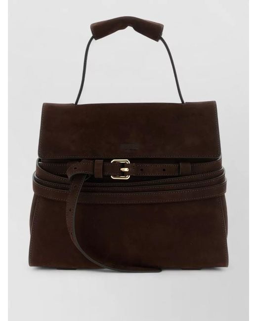 Moschino Black Tie Me Shoulder Bag Top Handle