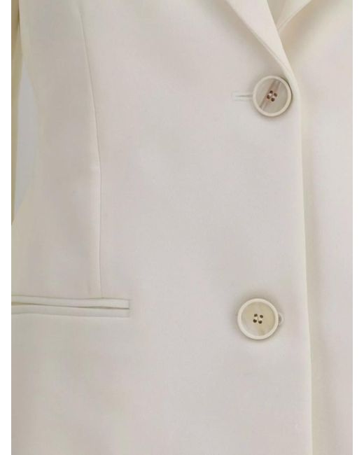 Givenchy White Wool Single-Breasted Blazer