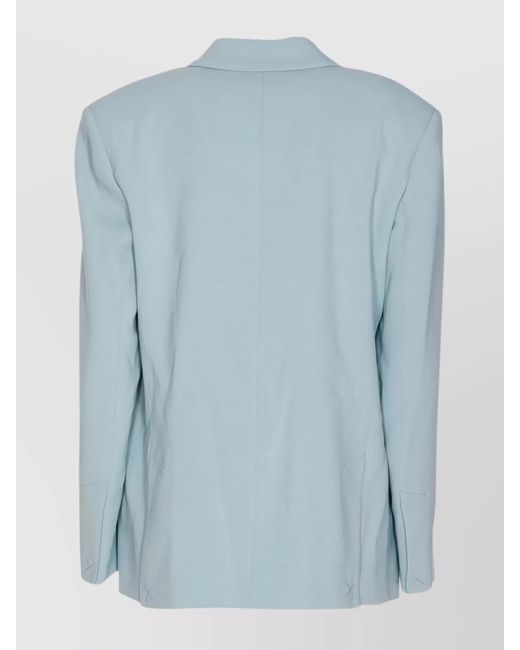 Pinko Blue Single-Breasted Blazer