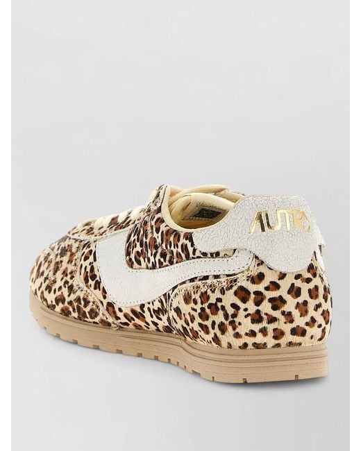 Autry Metallic Windspin Low Top Lace Up Sneakers