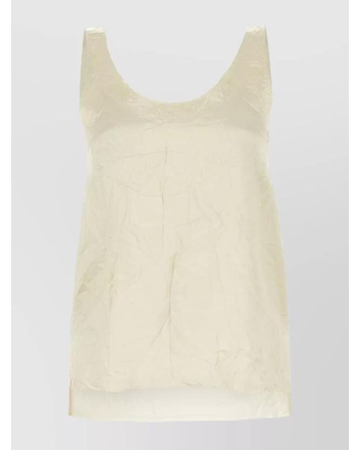 Lanvin Natural Viscose Tank Top