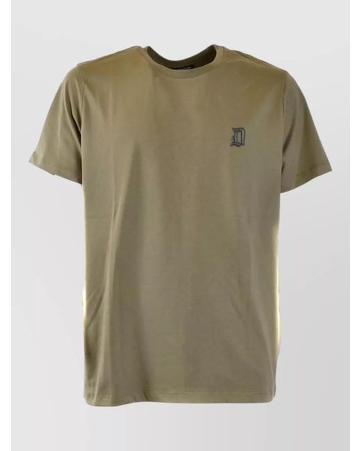 Dondup Green Cotton T-Shirt for men