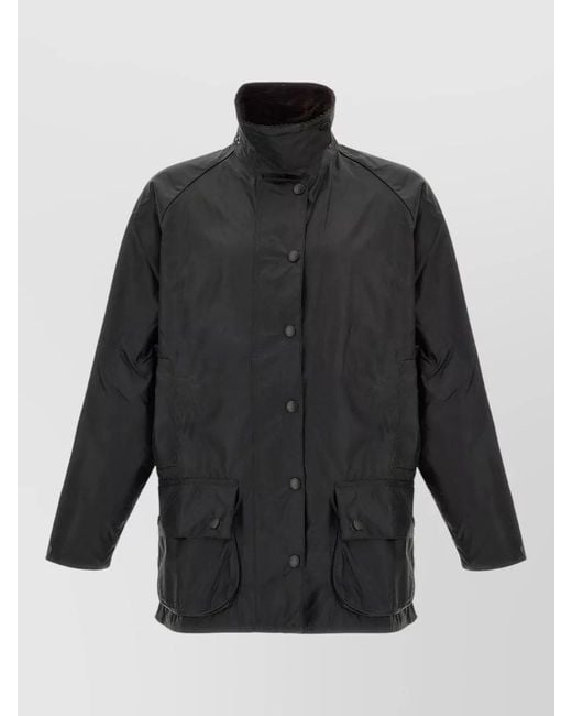 Barbour Gray Waxed Cotton Jacket for men