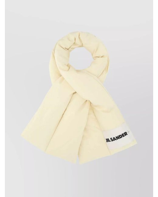 Jil Sander Natural Padded Rectangular Design Scarf for men