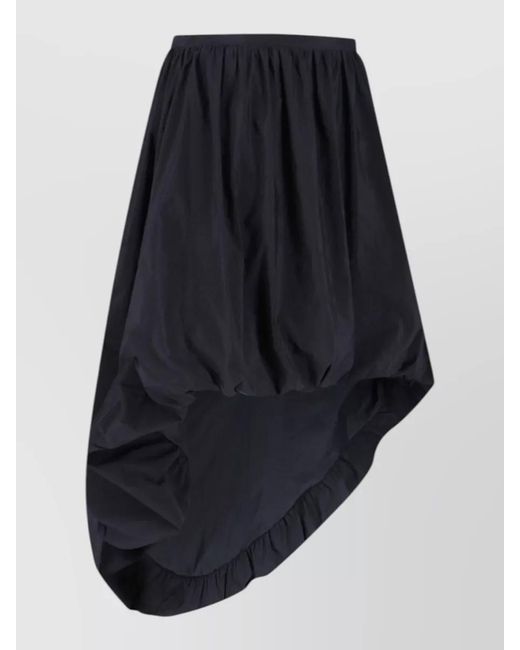 Paloma Wool Blue Midi Skirt Knee Length Asymmetric Waistband