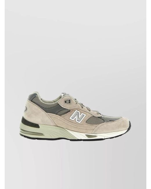New Balance Metallic Leather Low-Top Sneakers
