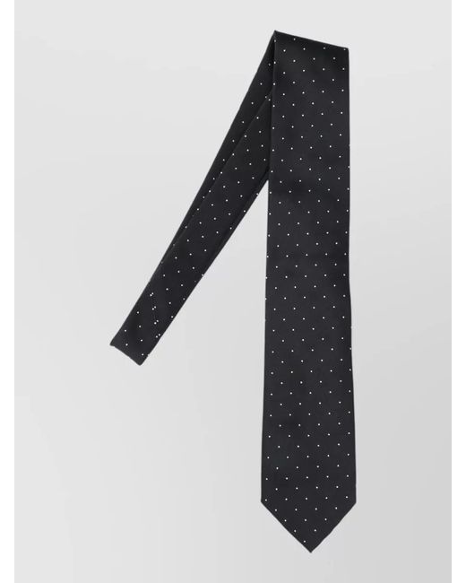 Tom Ford Black Silk Polka Dot Tie for men