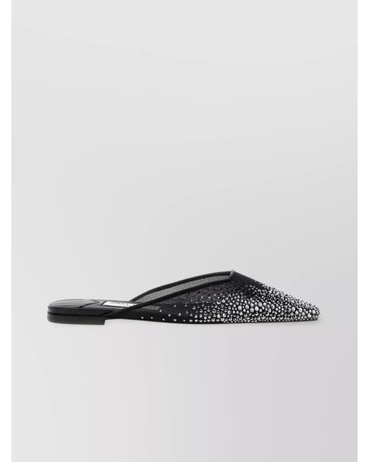 Jimmy Choo Multicolor Textile Lamb Leather Slippers