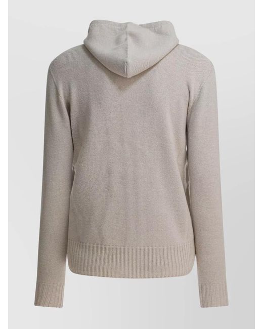 Drumohr Gray Cashmere Cardigan