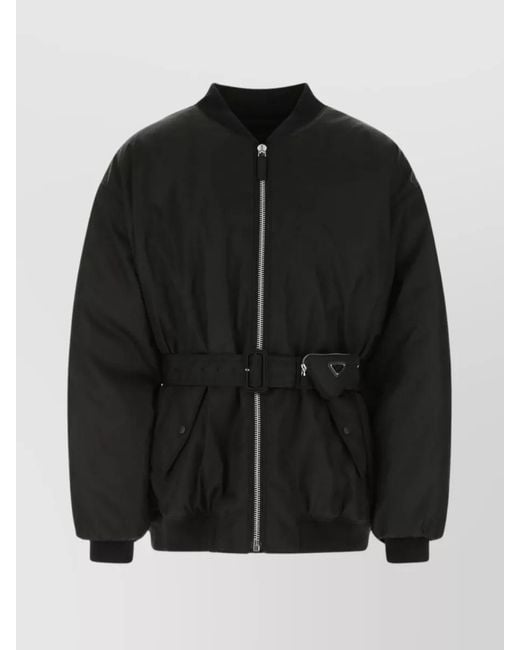 Prada Black Recycled Nylon Padded Jacket for men