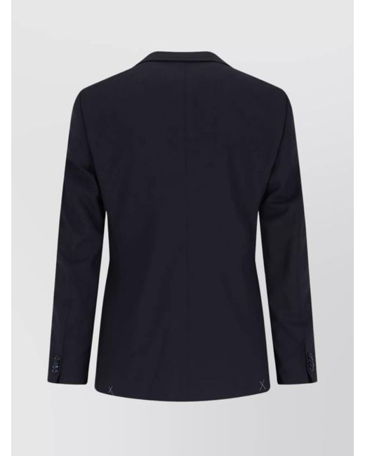 Giorgio Armani Blue Tailored Suit With Notch Lapel And Back Vent for men