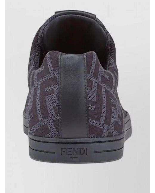 Fendi Multicolor Ff Lace Up Sneakers Rubber Sole for men