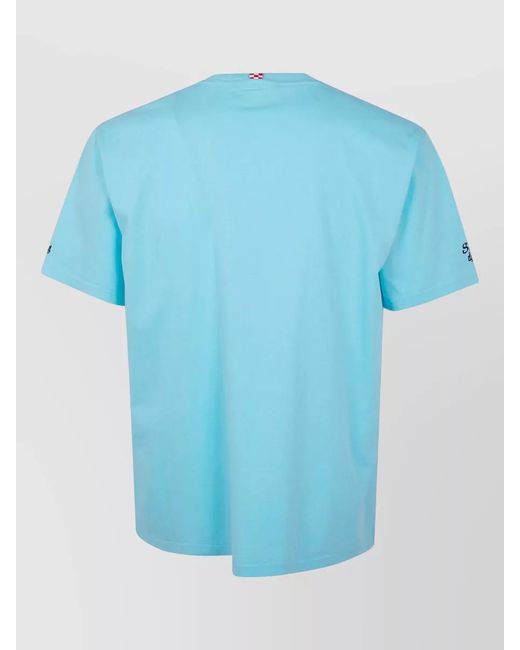 Mc2 Saint Barth Blue Portofino Cerco Estate Short Sleeve T Shirt for men