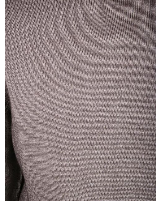 Filippo De Laurentis Gray Turtleneck Wool Jumper for men