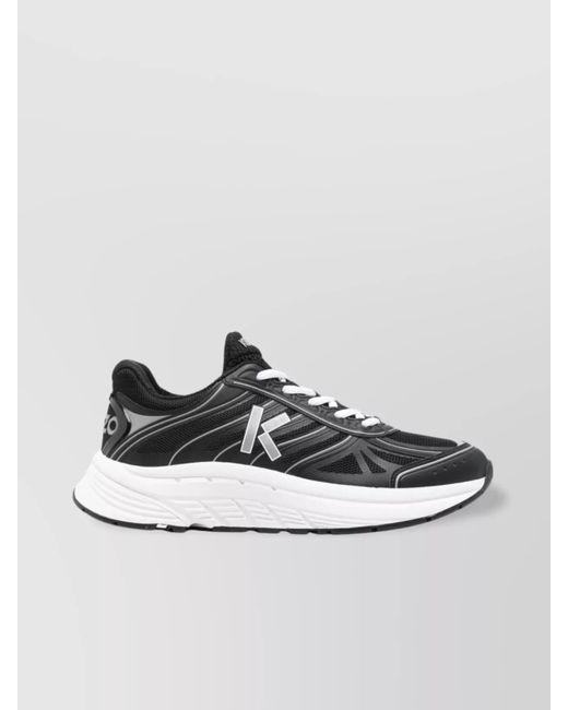 KENZO Metallic Low Top Sneakers With Chunky Rubber Sole for men