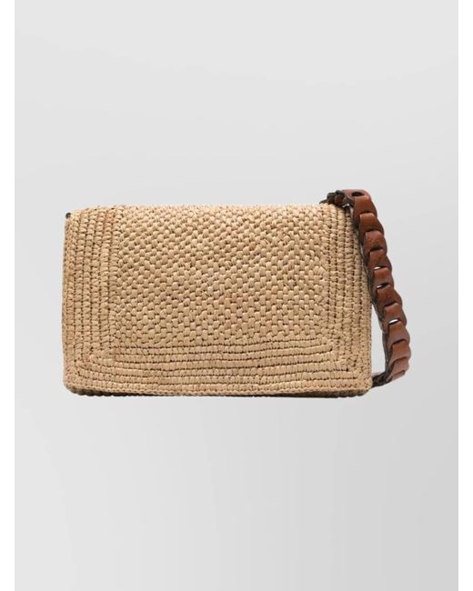 IBELIV Natural Milano Woven Shoulder Bag And Straps
