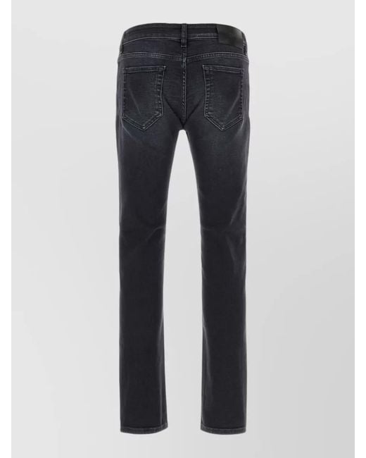 PT Torino Blue Stretch Denim Jeans Mid Rise Slim for men