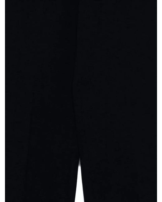 Circolo 1901 Blue High Waist Cotton Trousers Wide Leg Pleats