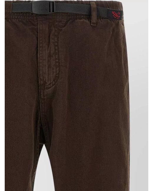 Gramicci Brown Tailored Pants Featuring Belt Loops And Pockets for men