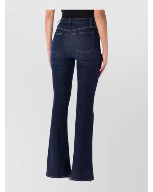 FRAME Blue Denim Flared Jeans