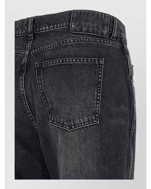 ARMARIUM Blue Jaro Jeans Belt Loops Contrast Stitching