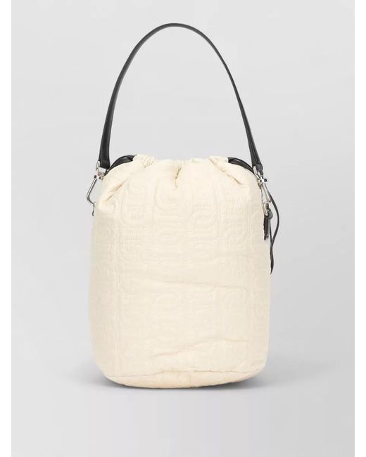 Moncler Natural Quilted Bucket Bag Structured Daily Style