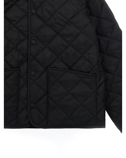 Burberry Black Milo Quilted Nylon Jacket Front Pockets