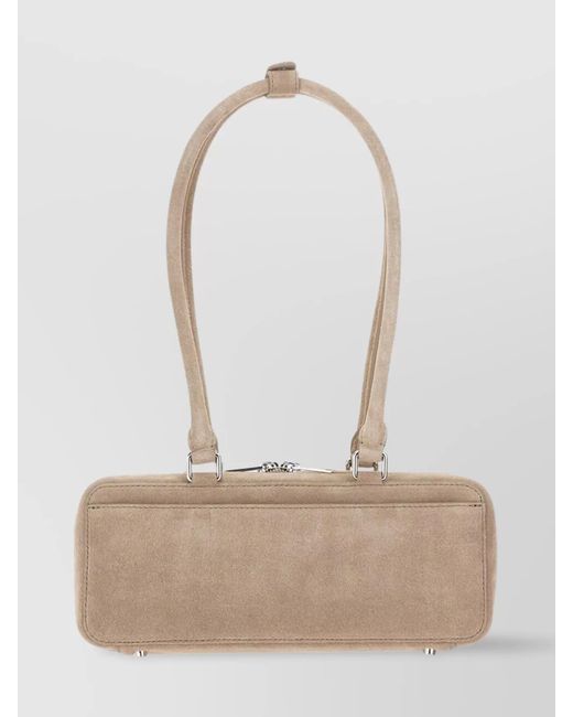 Self-Portrait White The Bow Leather Shoulder Bag