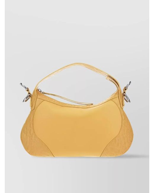By Far Yellow Yana Leather Shoulder Bag
