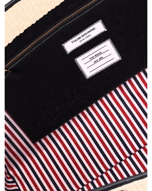 Thom Browne Black Shopper Bag