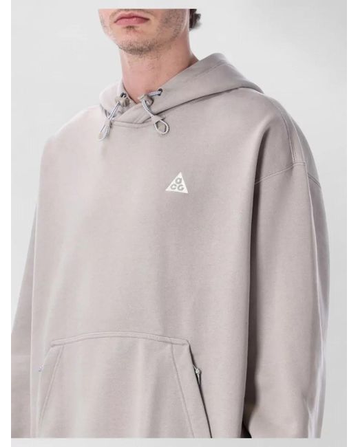 Nike Gray Acg Tuff Therma Fit Fleece Hoodie