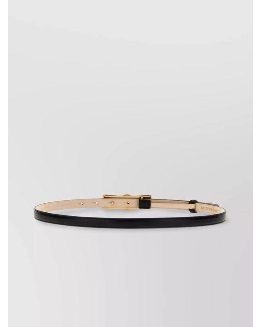 Versace Metallic Calfskin Leather Belt