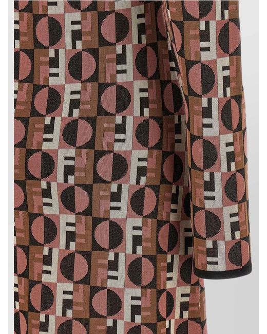 Fendi Multicolor Printed Viscose Mini Dress