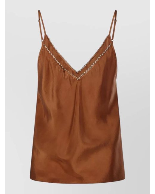Forte_forte Brown Silk Top