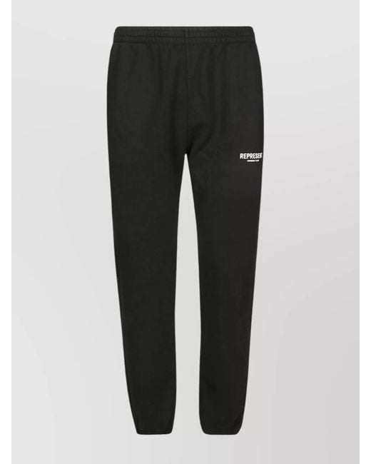 Represent Black Base Fleece Pants Elasticated Waistband for men