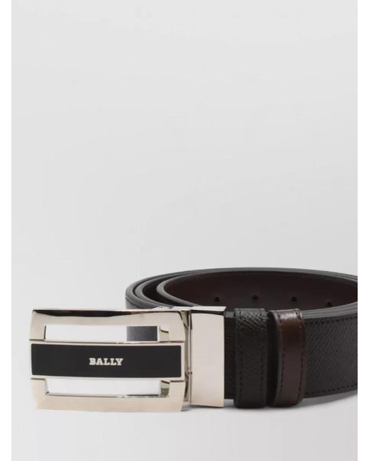 Bally Black Textured Belt Adjustable Length Design for men