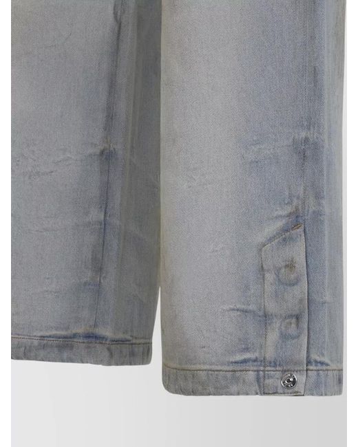 Amiri Gray Cotton Relaxed Baggy Jeans for men