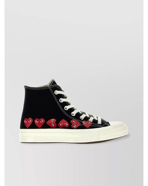 COMME DES GARÇONS PLAY Black Hi-Top Sneakers for men