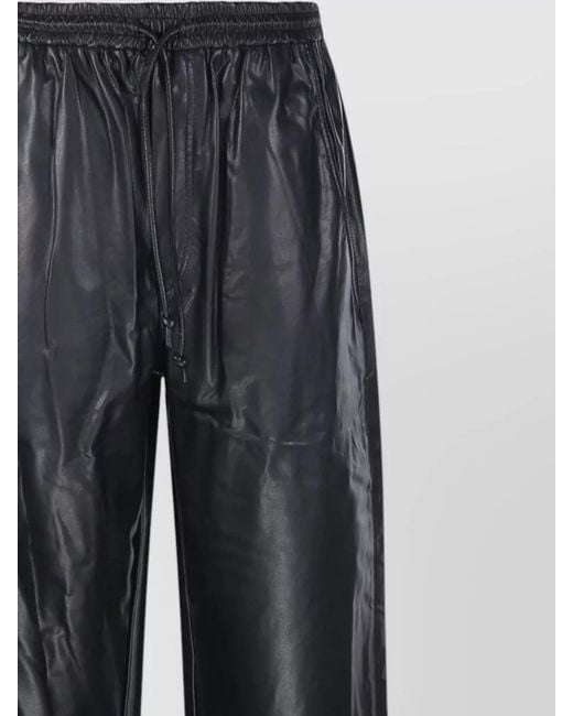 Isabel Marant Blue Faux Leather Loungewear Trousers