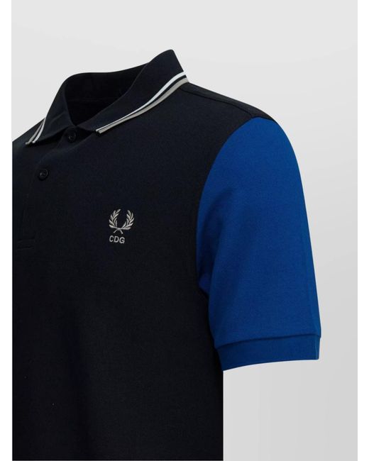 Comme des Garçons Black Cotton Button-Down Polo Shirt for men