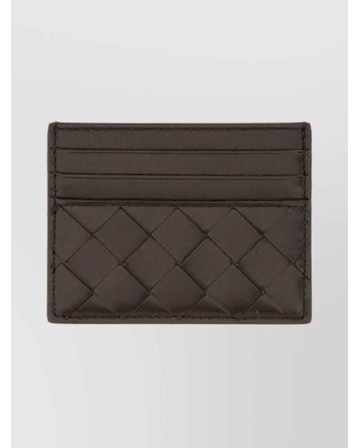 Bottega Veneta Multicolor Leather Woven Cardholder